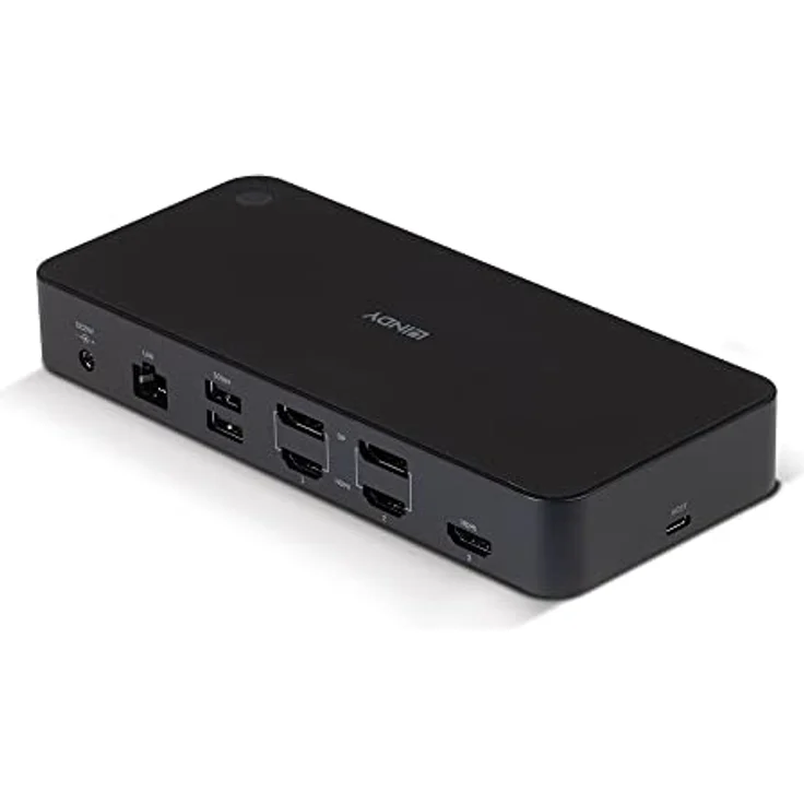 Lindy 43366 Dockingstation Hybrid USB Typ C und A - 3 x 4 K (DP, HDMI) – Bild 3