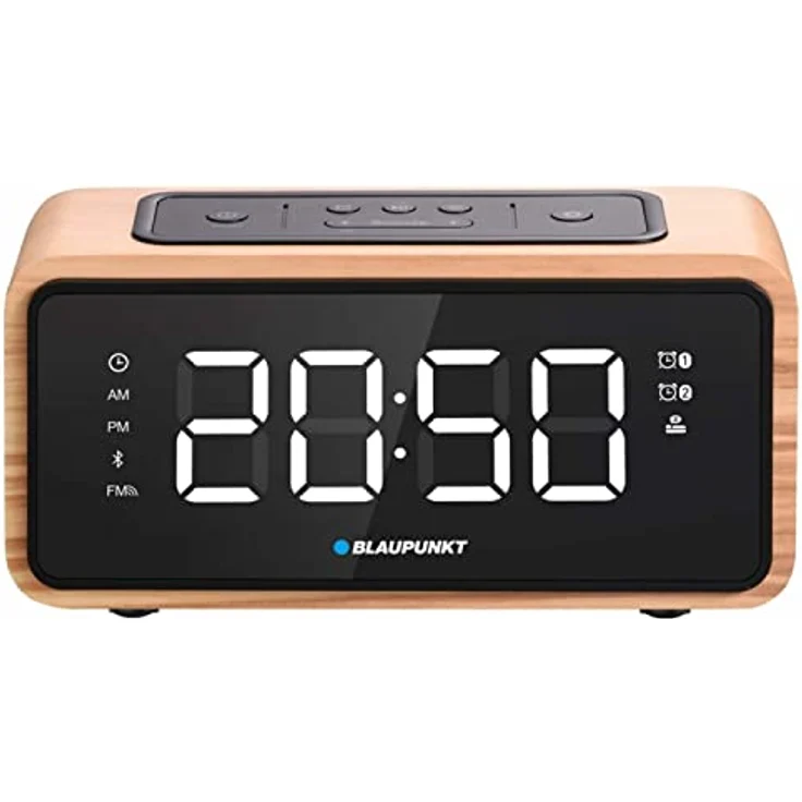 Blaupunkt CR65BT Radiowecker FM Bluetooth 60 Senderspeicher LED Display Uhr mit Doppelalarm und Schlummerfunktion – Bild 2