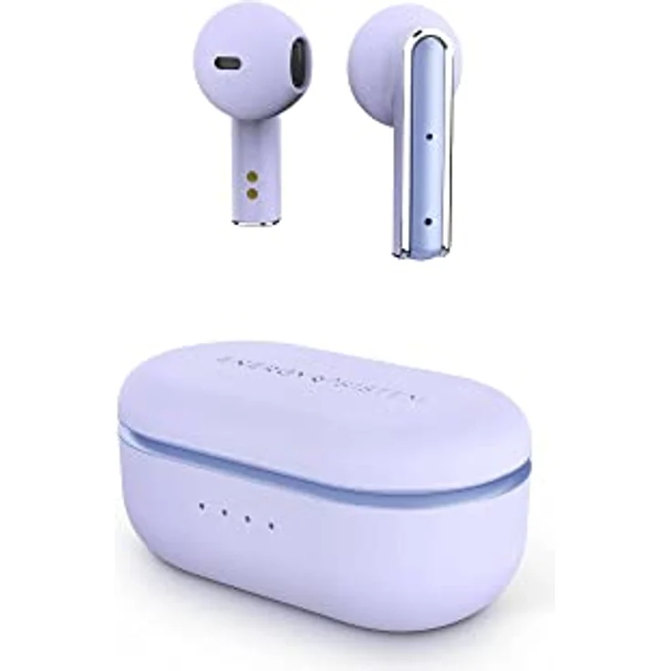Energy Sistem Earphones True Wireless Style 4 Violet (Kopfhörer zum kabellosen Musikgenuss Kompaktes und ergonomisches Design Charging case Kompatibel mit der ESmart Connect App) - Violett – Bild 1