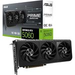 ASUS Prime GeForce RTX 5060 OC Edition, 8GB GDDR7 Grafikkarte mit DLSS 4, PCIe 5.0, 3x DisplayPort 2.1b, 1x HDMI 2.1b, 2,5-Slot Design