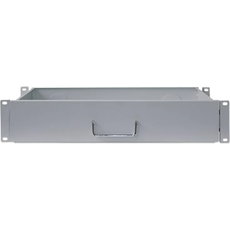 Intellinet 19'' 48,3 cm Schublade 2 HE ( 350 mm Fachbodentiefe-Ausziehbar) grau 714921 – Bild 4