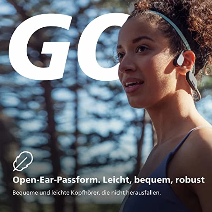 Philips Audio TAA7607BK/00 Kabelloser Open-Ear-Sportkopfhörer, Spritzwasser- und Schweißschutz gemäß IP66 bis zu 9 Stunden Wiedergabezeit, LED-Sicherheitsleuchten, Schwarz, Einheitsgröße – Bild 3