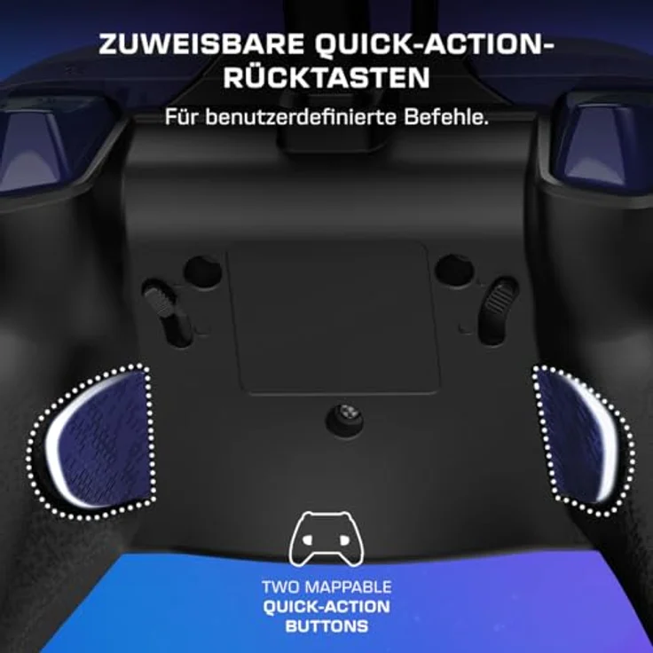 Turtle Beach REMATCH ADVANCED Wired Controller für Xbox Series X, Xbox One S und PC, mit Hall-Effekt-Hair-Triggern, Lentikulardesign, texturierten Griffen, Schwarz – Bild 6