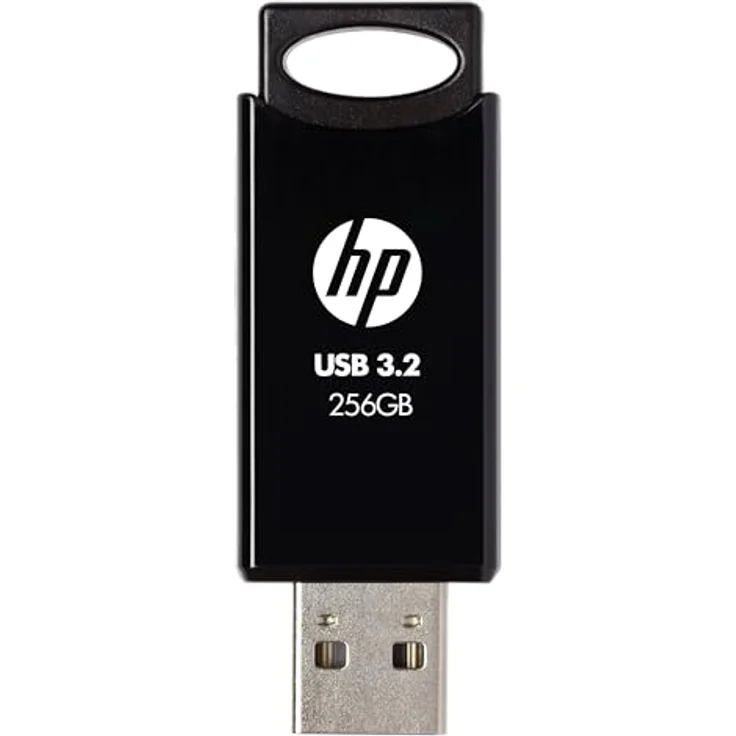 HP 712w USB 3.2 Gen 1 Flash Drive, 256GB, schwarz, bis zu 120 MB/s Lesegeschwindigkeit, langlebiges Schiebe-Design – Bild 2