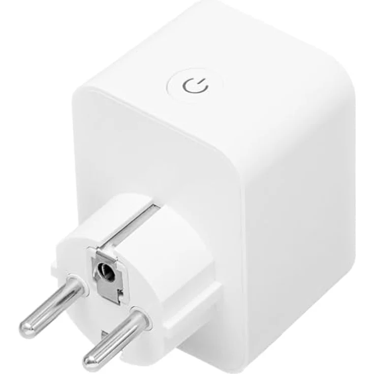Deltaco Smart Plug, Smart Home Indoor Steckdose mit Verbrauchsmonitor und App-Steuerung, 3.680 W, weiß – Bild 2