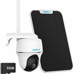 Reolink Go PT Plus+Solarpanel 4MP 3G/4G LTE 355°/140° Schwenkbare PTZ Akku Überwachungskamera (Außenbereich, Wald, Farm, Campingbus, Straße, 1-tlg., mit 32GB SD-Karte, mit SIM-Kartenslot+32GB SD Karte,Intelligenter Erkennung,IR-Nachtsicht)