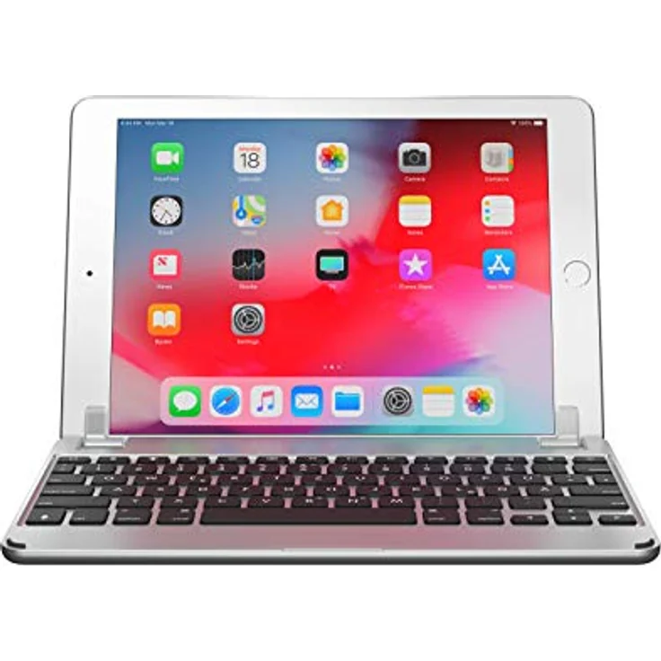 BRYDGE 9.7, Hochwertige Bluetooth Tastatur aus Aluminium, deutsches Layout QWERTZ, fürs iPad 2018 und 2017 (6. & 5. Generation), iPad Pro 9.7, iPad Air 1 & Air 2, silber – Bild 2