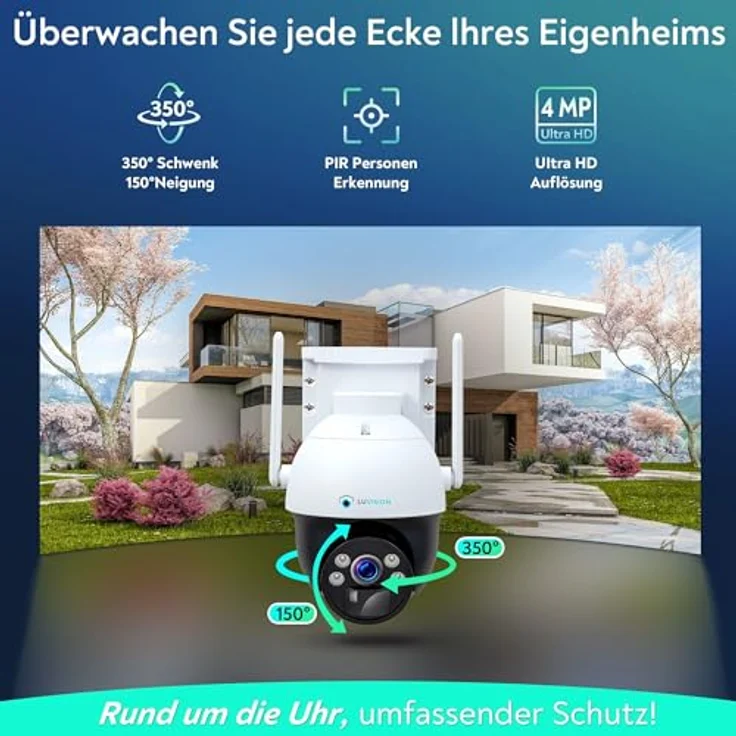 LUVISION Überwachungskamera LV-G-2033 (4G / LTE PTZ Solar Überwachungskamera, Außenbereich, SIM Karte, 2-Wege Audio, schwenkbar, Akku, Batterie) – Bild 2