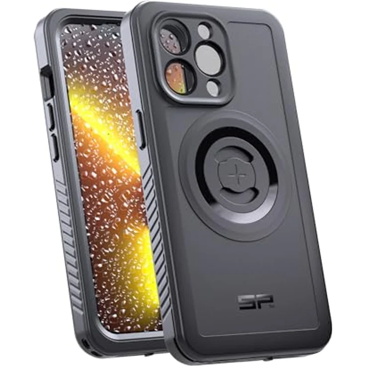 SP CONNECT Phone Case Xtreme kompatibel mit iPhone 13 Pro, Militärstandards zertifiziert, magnetische Befestigung, kabelloses Aufladen, wasserdicht (Schwarz) – Bild 1