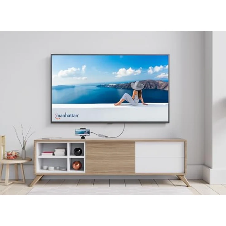 Manhattan Notebook Dockingstation 190299, 3-in-1 USB-C Dock mit 4K HDMI, 85W Power Delivery und USB-A Anschluss – Bild 5