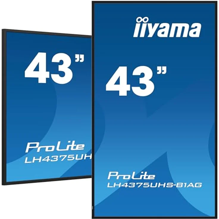 iiyama ProLite LH4375UHS-B1AG 42,5" Digital Signage Display 4K UHD HDMI DP Android-OS WiFi 24/7, schwarz – Bild 5