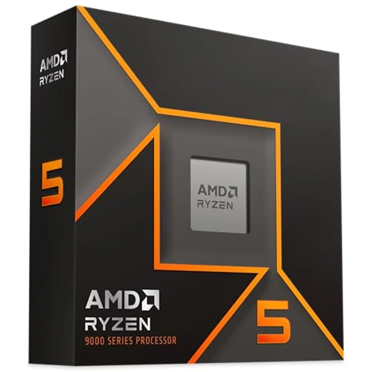 AMD Ryzen 5 9600X Prozessor, 6 Kerne/12 Threads, Zen 5-Architektur, 38MB L3 Cache, 65W TDP, Bis zu 5,4 GHz Boost-Frequenz, Socket AM5, DDR5 & PCIe 5.0, Kein Lüfter – Bild 3