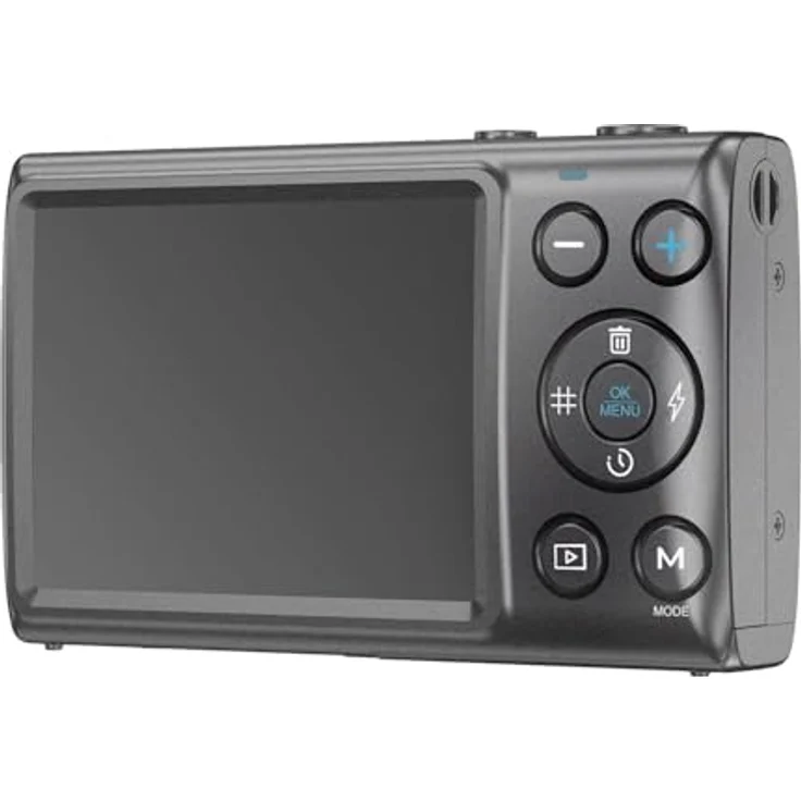 Easypix V48 Pocket Kompakte Digitalkamera, 64 MP Auflösung, 18x Digitaler Zoom, Anthrazit – Bild 4