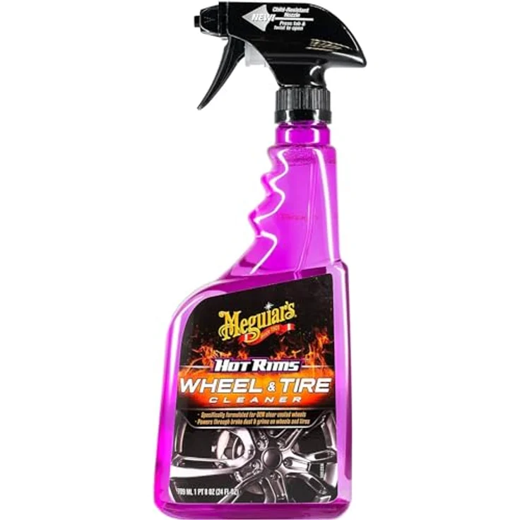 Meguiar's G9524EU Hot Rims All Wheel Cleaner Felgenreiniger, 710ml - Entfernt festsitzenden Schmutz und Bremsstaub - 710ml – Bild 5