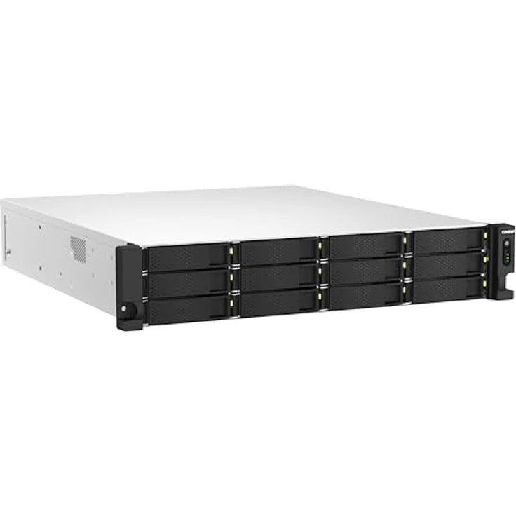 QNAP TS-h1887XU-RP-E2336-32G Intel Xeon E-2336 6 Cores/12 Threads 32GB ECC DDR4 2x16 18-Bay 2U rackm (0 TB), NAS, Schwarz – Bild 3