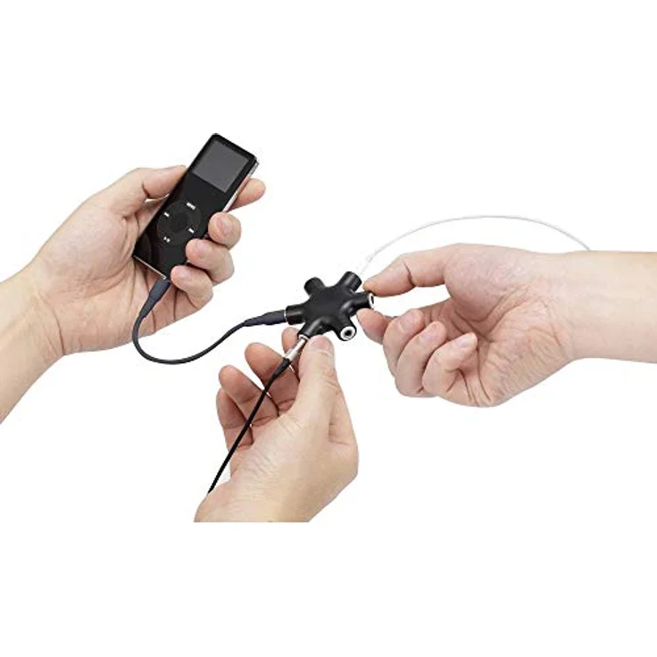 SpeaKa Professional SP-7870556 Klinke Audio Y-Adapter [1x Klinkenbuchse 3.5 mm - 5X Klinkenbuchse 3.5 mm] Schwarz – Bild 3
