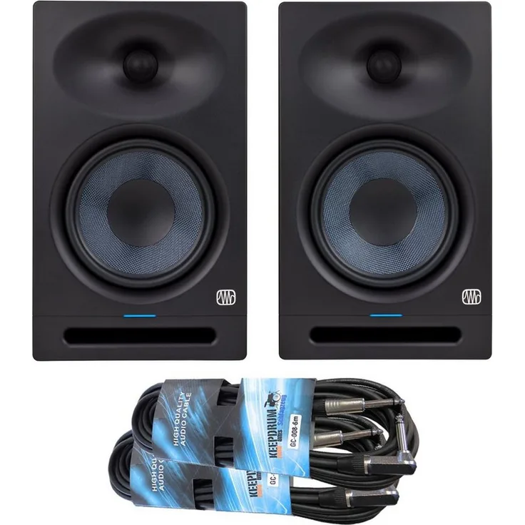 Presonus Eris Studio 8 Aktive Studio Monitor-Boxen 1 Paar, 280 W, mit 2x Kabel PC-Lautsprecher
