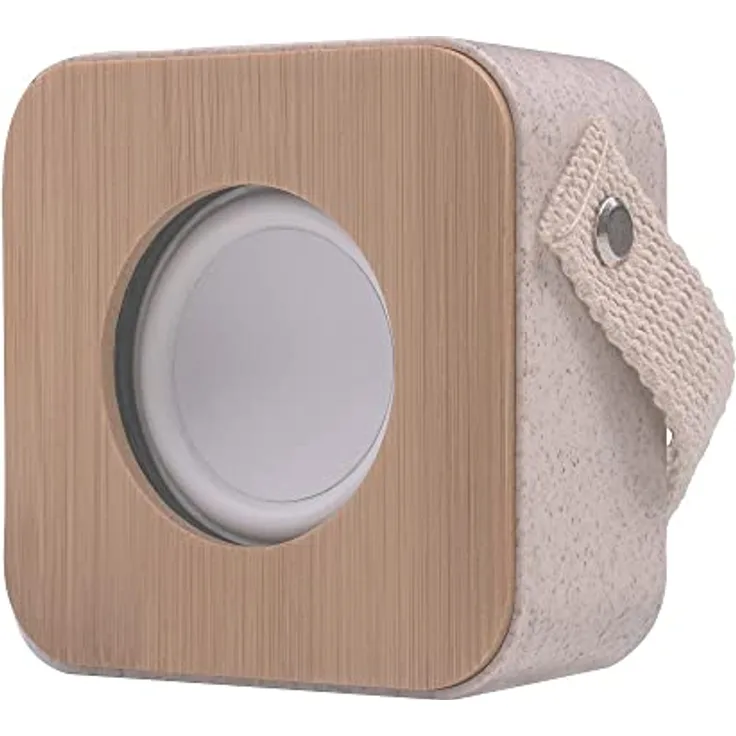 MarsGaming MS-ECO, Ökologischer Bluetooth 5.1 Lautsprecher, Organisch Material Wheat Straw und Bambus, Kompakte Größe, MSECO, Grau