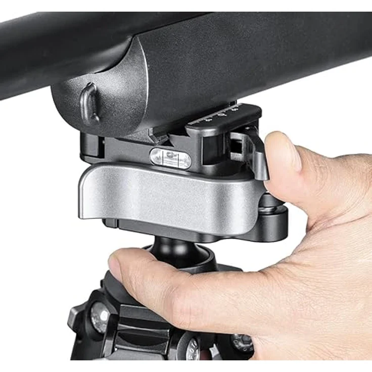 LEOFOTO SA-403C Carbon-Dreibeinstativ mit MA-30L Gewehraufnahme, 25 kg Tragfähigkeit, höhenverstellbar von 16 cm bis 160 cm – Bild 4