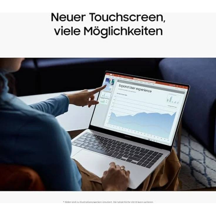 Samsung Galaxy Book4 Pro Notebook, 14"-Laptop NP940XGK-KG2DE, Intel Core Ultra 7, 16 GB RAM, 512 TB, Moonstone Gray – Bild 4