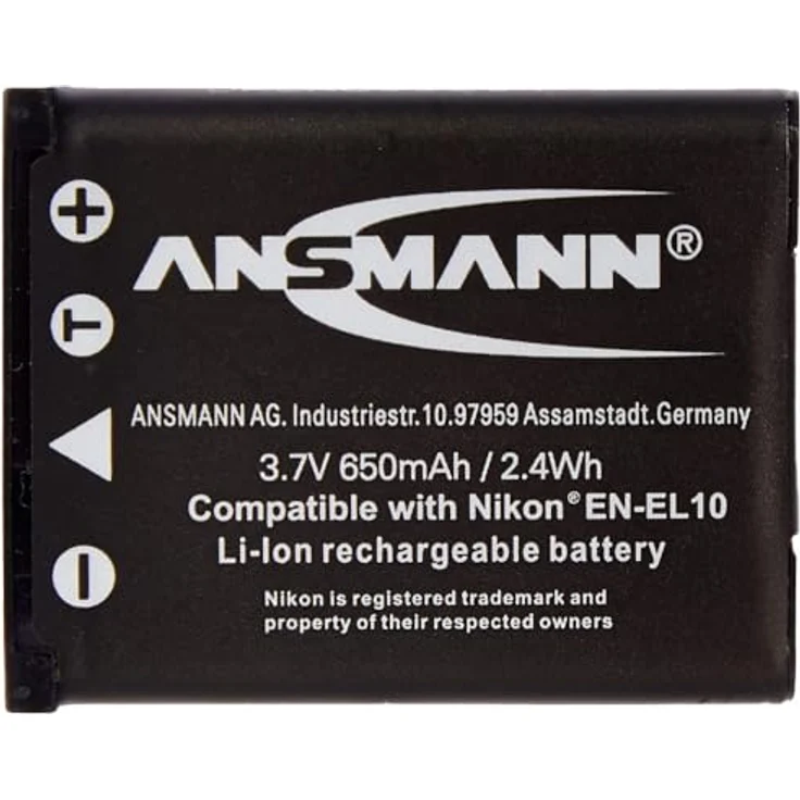 Ansmann 1400-0037 Ersatzakku für Nikon A-NIK EN EL 10 – Bild 4