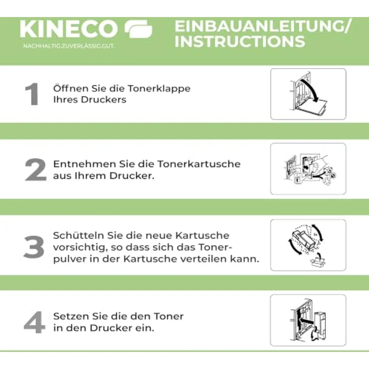 Kineco TK5240 Multipack Toner, Schwarz und Farben, hohe Ergiebigkeit für Kyocera Ecosys M5526cdw P5026cdn, Reichweite bis 4000/3000 Seiten – Bild 5