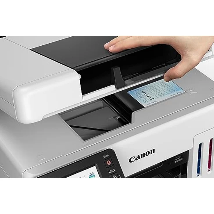 Canon MAXIFY GX6550, Multifunktionsdrucker All-in-One mit MegaTank, kabellos, A4, WLAN & Ethernet, 24 ipm Schwarzweiß, 15,5 ipm Farbe – Bild 4