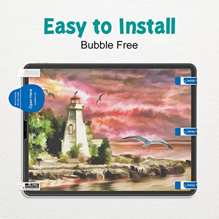 PAPERFEEL 2 Stück Paperfeel Schutzfolie für iPad Pro 11 Zoll 2022-2018 und iPad Air 5./4. Gen, matte Oberfläche, Anti-Fingerabdruck, blasenfrei, hüllenfreundlich – Bild 5