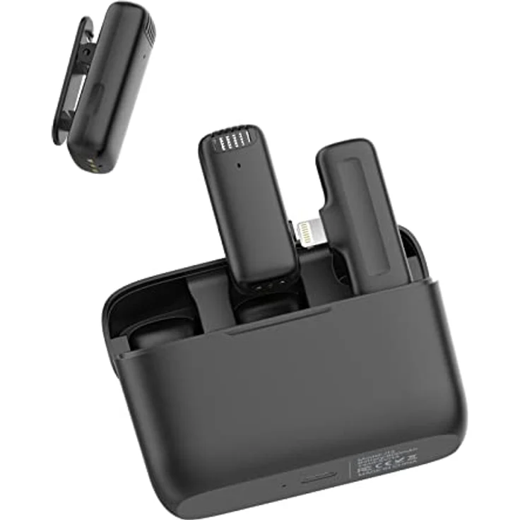 Ulanzi J12LT, Omnidirektionales Lightning Mikrofon mit 20 m Reichweite, intelligenter Rauschunterdrückung und 360°-Surround-Sound – Bild 3
