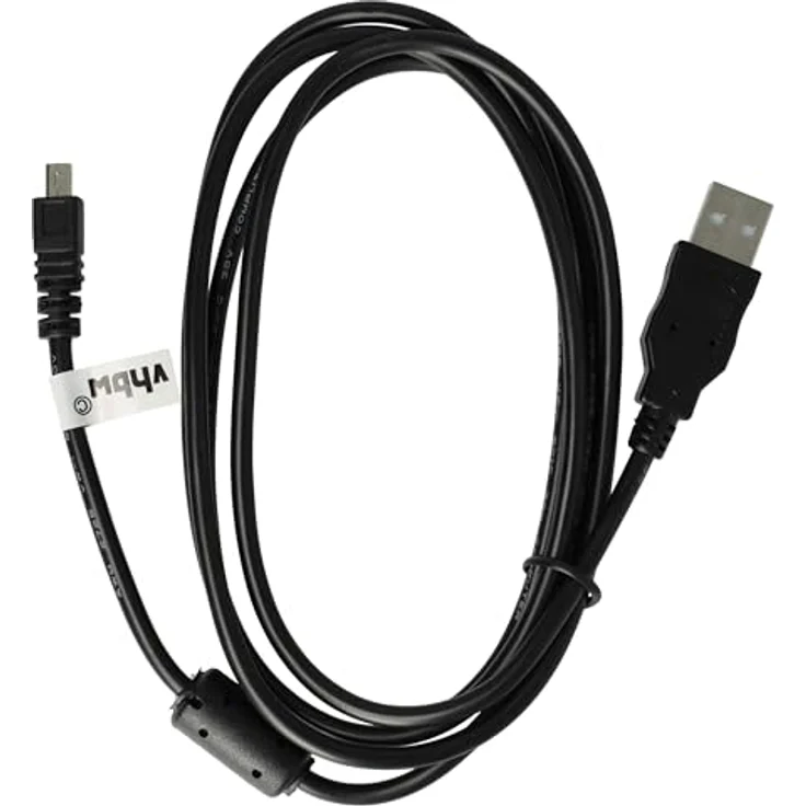vhbw USB Kabel Datenkabel (Standard-USB Typ A) 150cm passend für Panasonic Lumix DMC-FT3, DMC-FT10, DMC-TZ8, DMC-TZ18, DMC-TZ22, DMC-L10, DMC-G1 – Bild 2