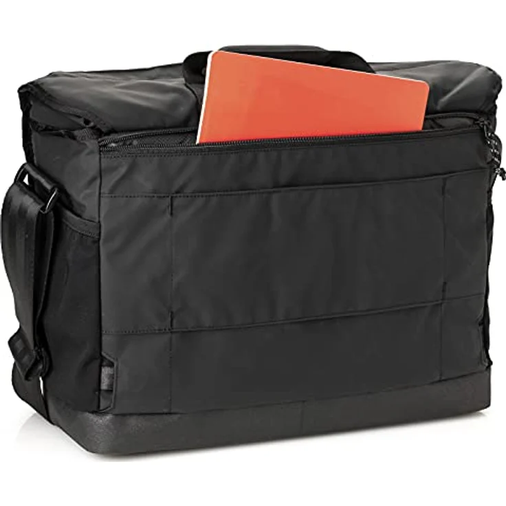 Tenba 638-570 DNA 9 Slim Messenger Bag, Kameratasche für spiegellose und DSLR-Kameras mit wasserdichter Basis, schwarz – Bild 4