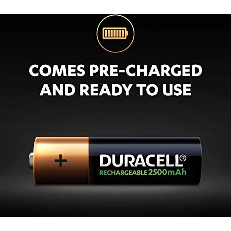 Duracell PreCharged HR06 Mignon (AA)-Akku NiMH 2500 mAh 1,2V 4St. – Bild 5
