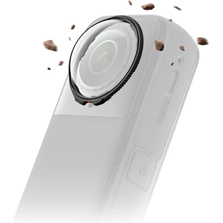 Insta360 Premium Lens Guards, gehärtetes Glas Objektivschutz für X5-Kamera, einfache Montage mit Drehverschluss – Bild 2