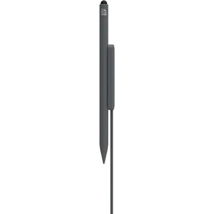 ZAGG Pro Stylus 2, Eingabestift, kabelloses Laden, magnetisch, Dual Tip Stylus, kompatibel f?r iPad, Grau – Bild 3