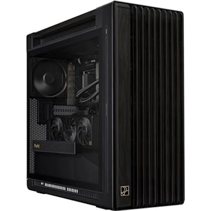 ASUS ProArt PA602 Wood Edition E-ATX PC Gehäuse (zertifiziertes Holz, vorinstallierte Systemlüfter, unterstützt 420 mm Radiator, USB Typ-C 20Gbps) – Bild 1