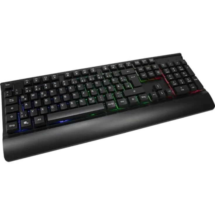 Inter-Tech Tastatur- und Mausset AC KC-3000, Beleuchtete Tastatur, Ergonomisch geformte Maus - Preisvergleich – Bild 4