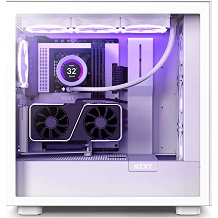 Nzxt Vertical GPU Mounting Kit-AB-RH175-W1-175 mm PCIe 4.0x16 Riser-Kabel – GPU-Halterung Robuste Stahlhalterung, Schwarz/Weiß – Bild 5