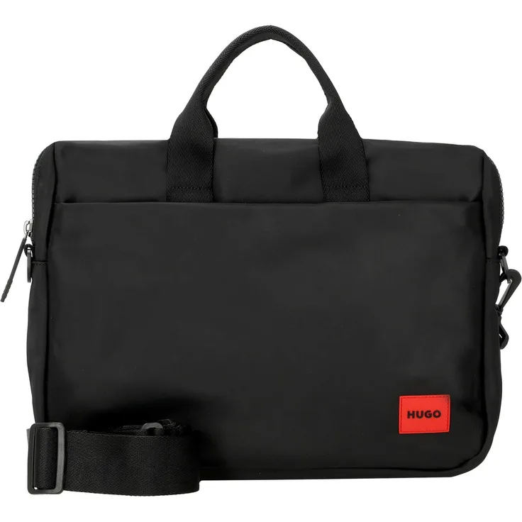 HUGO Aktentasche Ethon 2.0N S D Case - Minimalistisches Design, Laptopfach, Schwarz