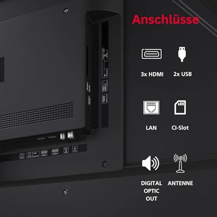 Sharp QLED TV 50HM5745E, 50 Zoll 4K UHD Smart Fernseher powered by TiVo mit Dolby Vision HDR, Dolby Atmos und Triple-Tuner – Bild 4