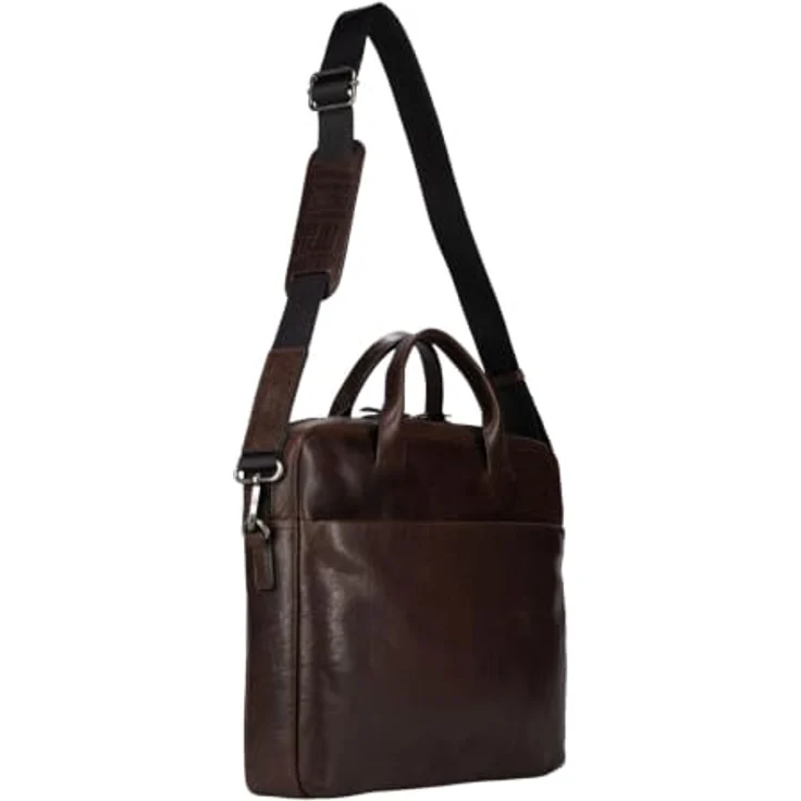 Jost Glasgow Aktentasche aus 100% Leder, 37 cm mit Laptopfach, braun – Bild 5