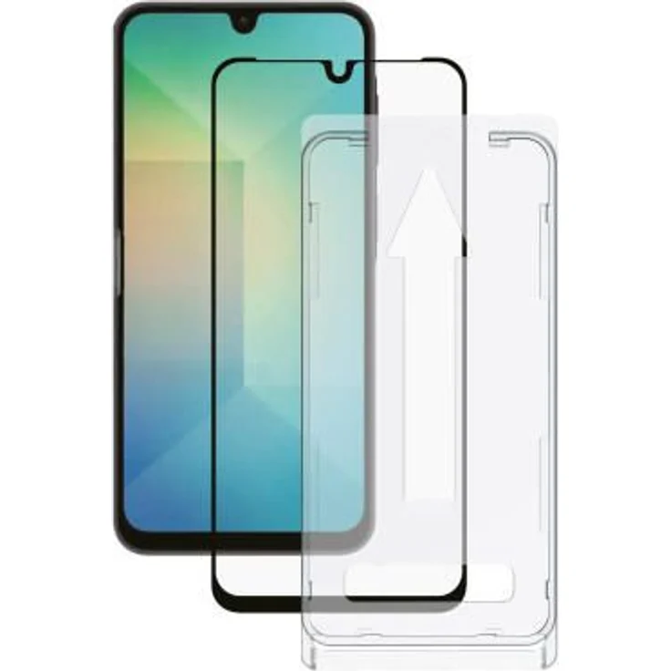 Vivanco Klare Bildschirmschutzfolie Glas 9H für Samsung Galaxy A26 5G, stoßfest, schmutzabweisend, kratzresistent, Easy Applikator