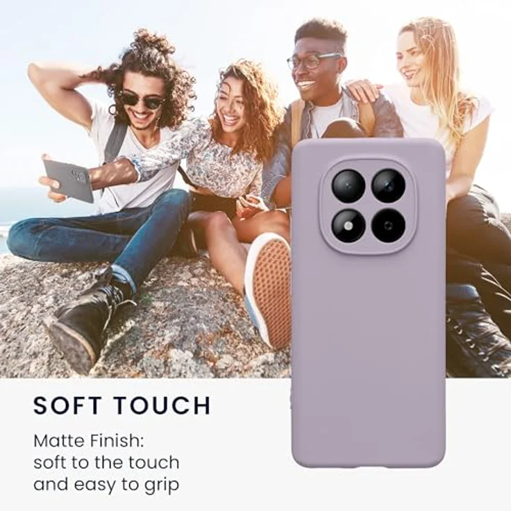 kwmobile Handyhülle für Xiaomi Redmi Note 15 4G / 5G & Poco M8 5G, weiche Silikon Schutzhülle in Lavendel, flexibel und strapazierfähig – Bild 4