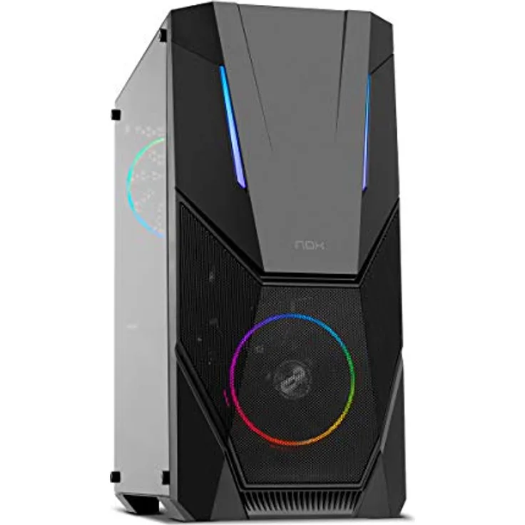 ATX Semi-Tower Rechner NOX Infinity Delta LED RGB Schwarz