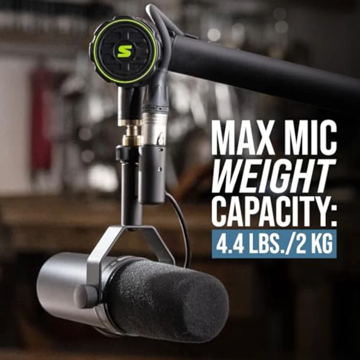Shure Podcast Mic Boom Arm, Mikrofonständer für Broadcasts und Podcasts – Bild 3