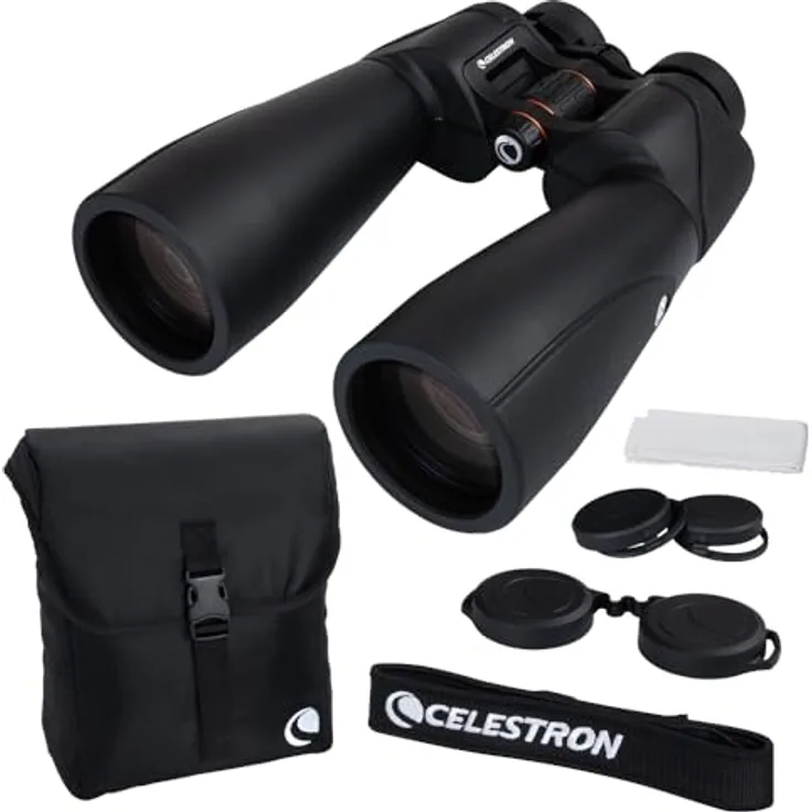 Celestron SkyMaster Pro ED 15x70 Astronomie-Fernglas mit ED-Glas, großer Blende und XLT-Beschichtung, Schwarz