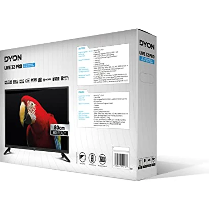 DYON LIVE 32 PRO 80 cm (32 Zoll) LED TV (HD ready, kein HDR) HD-Triple-Tuner (Sat, Antenne, Kabel) Energieklasse F – Bild 4