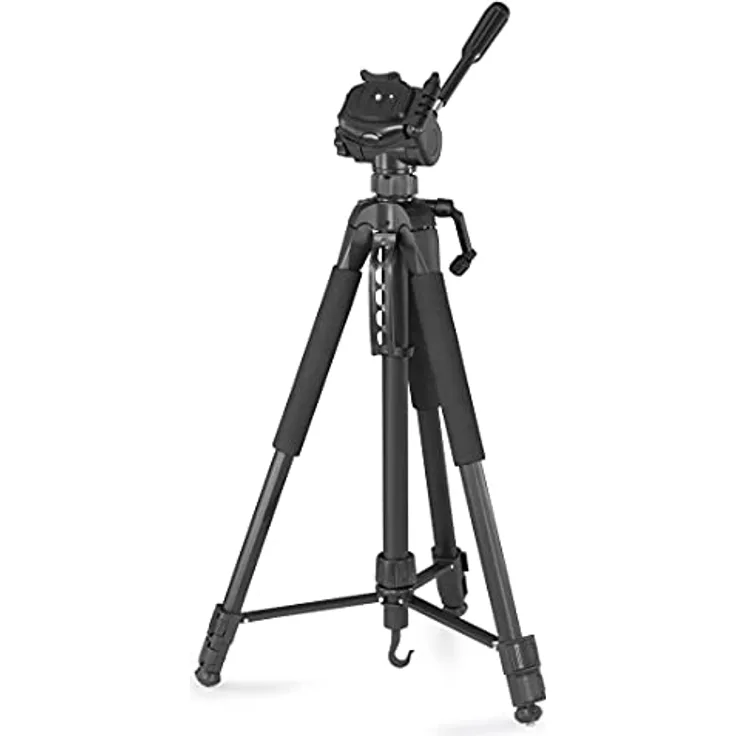 Hama Stativ Kamera Action 170 3D (Tripod mit 62-170cm Höhe, Fotostativ inkl. Handy-Halterung und Tablet-Halterung, Dreibeinstativ mit 3-Wege-Kopf, Spiegelreflexkamera Stativ mit Tasche) Schwarz