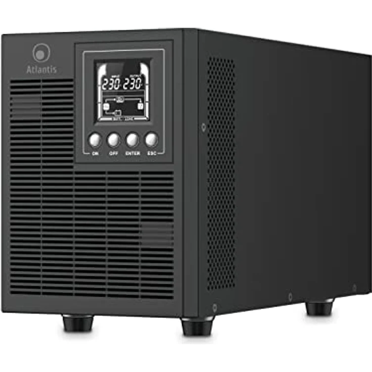 Atlantis Land UPS A03-OP2002P, 2000VA/1800W Online USV Tower mit reiner Sinuswelle, 4 Ausgänge, LCD-Display – Bild 12