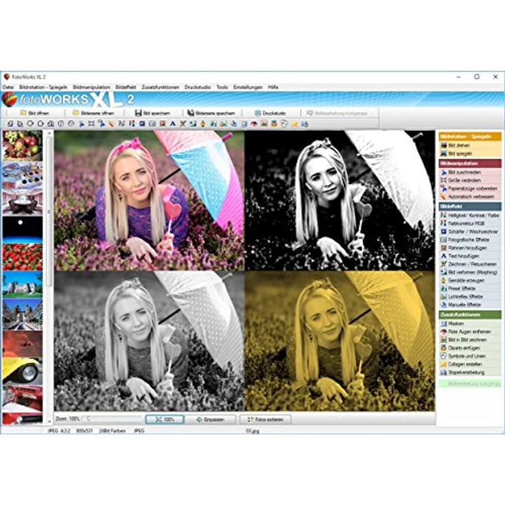 Fotoworks XL 2 (2024er Version) Bildbearbeitungsprogramm zur Bildbearbeitung in Deutsch - umfangreiche Funktionen, sehr einfach zu bedienen, kinderleicht Fotos bearbeiten im Fotobearbeitungsprogramm – Bild 4