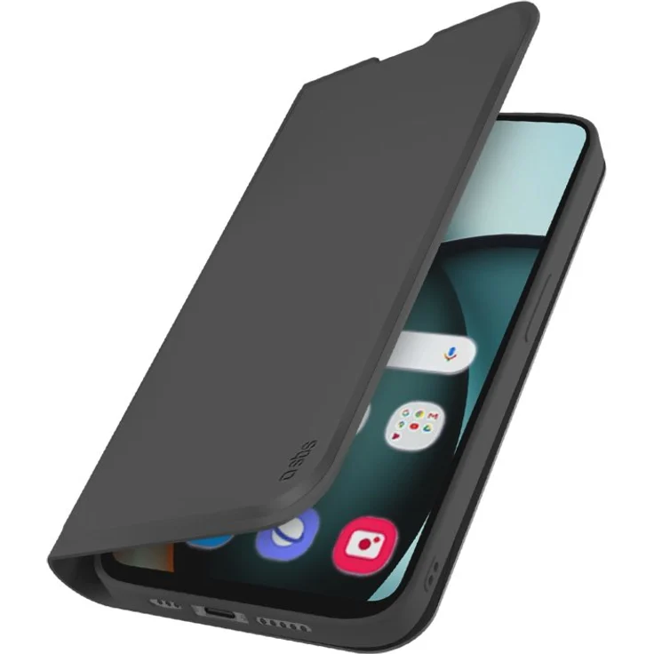 SBS TEWALXIA3K, Geldbörsenhülle für Xiaomi Redmi A3, mit Kartenfach und Ständerfunktion, Schwarz